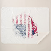 US-Flagge Sherpadecke (Vorderseite (Horizontal))