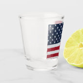 US Flagge-Shootglas Schnapsglas (Links)