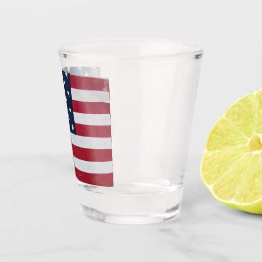 US Flagge-Shootglas Schnapsglas (Rechts)