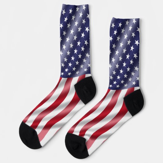 US-Flagge Socken (Linkes Detail)
