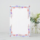 US Flagge Stationery Briefpapier (Stehend Vorderseite)