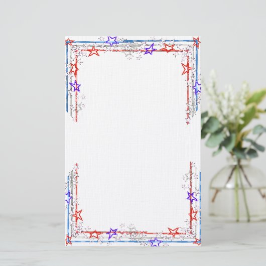 US Flagge Stationery Briefpapier (Stehend Vorderseite)