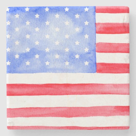 US Flagge Steinuntersetzer (Vorderseite)