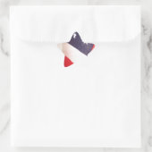 US Flagge Stern-Aufkleber (Tasche)