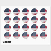 US Flagge Stickers (Blatt)