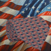 US-Flagge Stilvolle US Flagge binden an den Hals Krawatte
