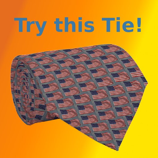 US-Flagge Stilvolle US Flagge binden an den Hals Krawatte