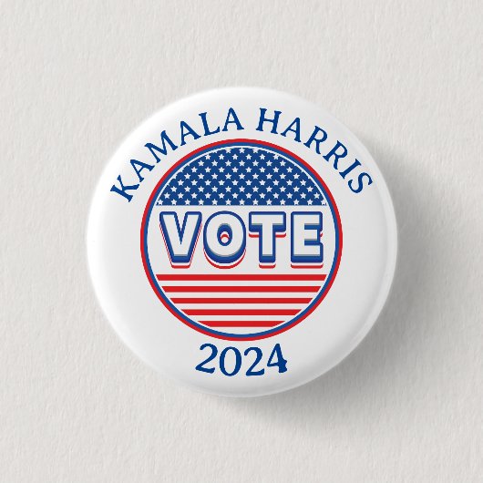 US Flagge stimmen USA ab - Wahl Button (Vorderseite)
