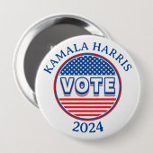 US Flagge stimmen USA ab - Wahl Button (Vorne & Hinten)