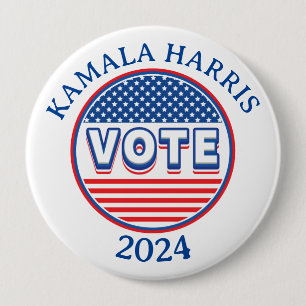 US Flagge stimmen USA ab - Wahl Button