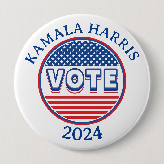 US Flagge stimmen USA ab - Wahl Button (Vorderseite)