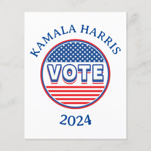 US Flagge stimmen USA ab - Wahl Flyer