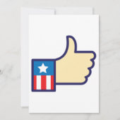 US Flagge stocken amerikanische Einladung auf (Vorderseite)