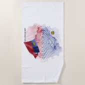 US-Flagge Strandtuch (Vorderseite)