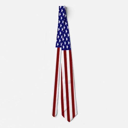 US-Flagge Stripte Krawatte (Rückseite)