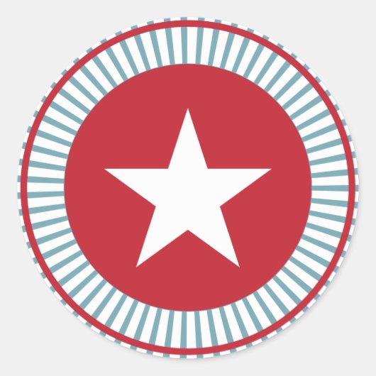 US Flagge Swirl 4. Juli Stickers (Vorderseite)