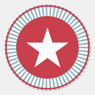 US Flagge Swirl 4. Juli Stickers