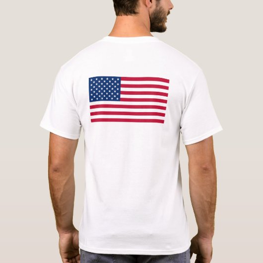 US-Flagge T-Shirt (Rückseite)