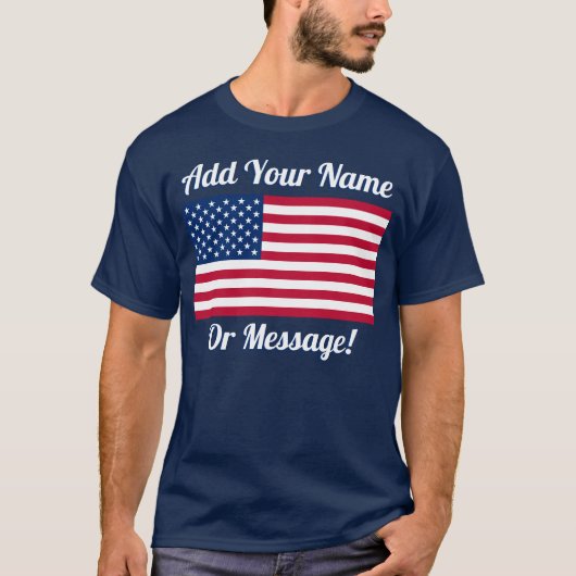 US-Flagge T-Shirt (Vorderseite)