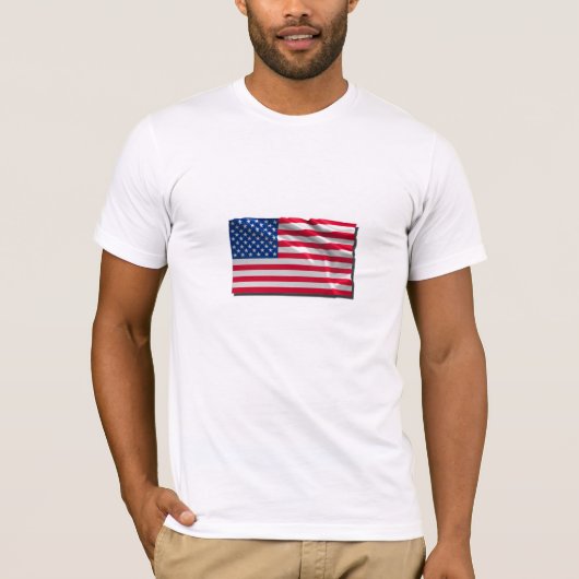 US-Flagge T-Shirt (Vorderseite)