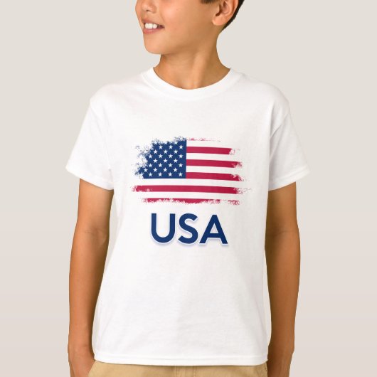 US-Flagge T-Shirt (Vorderseite)
