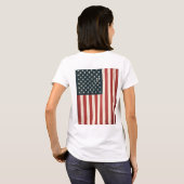 US-Flagge T-Shirt (Schwarz voll)