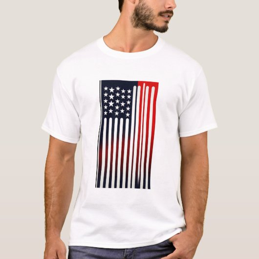 US-Flagge T-Shirt (Vorderseite)