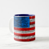 US-FLAGGE Tasse, Amerika Zweifarbige Tasse (Vorderseite Links)