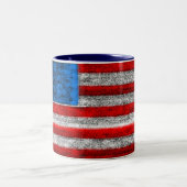 US-FLAGGE Tasse, Amerika Zweifarbige Tasse (Mittel)