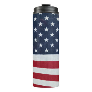 US Flagge Thermal Tumbler Thermosbecher