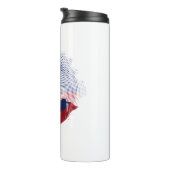 US-Flagge Thermosbecher (Nach rechts gedreht)