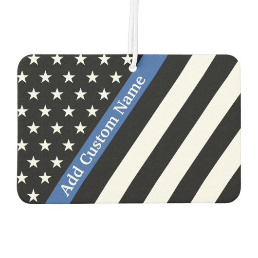 US Flagge Thin Blue Line Car Air Freshener Autolufterfrischer (Rückseite)