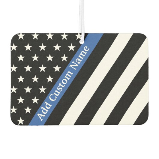US Flagge Thin Blue Line Car Air Freshener Autolufterfrischer (Vorderseite)