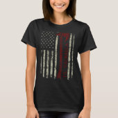 US-Flagge 'Til Valhalla Viking Warrior Vikings Nor T-Shirt (Vorderseite)