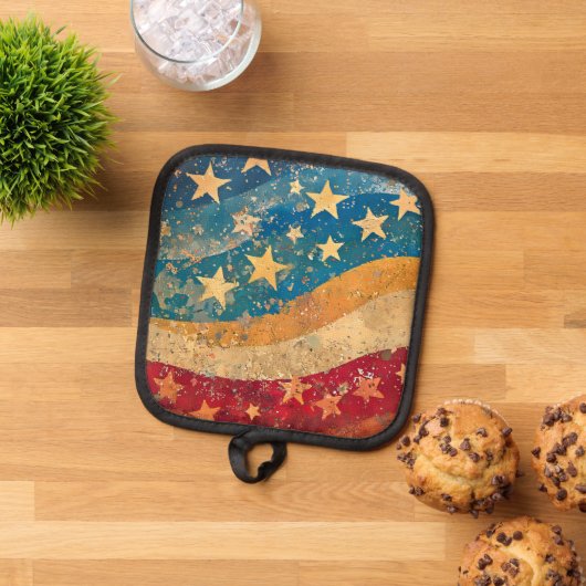 US Flagge Topflappen (Oben Unten)