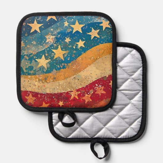 US Flagge Topflappen (Vorderseite/Rückseite)