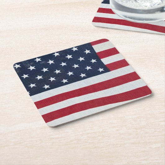 US Flagge trinken Untersetzer (angewinkelt)