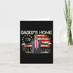 US-Flagge Trump 2024 Daddys Zuhause We the Karte