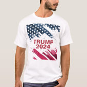 US-Flagge Trump T - Shirt 2024 (Vorderseite)