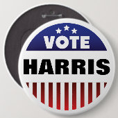 US Flagge - Typografie bei der Abstimmung - Wahlen Button (Vorne & Hinten)