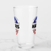 US Flagge - Typografie bei der Abstimmung - Wahlen Glas (Links)