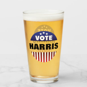 US Flagge - Typografie bei der Abstimmung - Wahlen Glas
