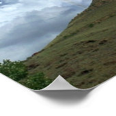 US-Flagge über dem Hügel Tenderfoot Poster (Ecke)