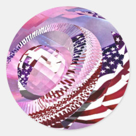 US Flagge Umschlag Aufkleber und Aufkleber