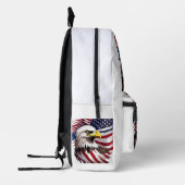 US-Flagge und Adlerdesign Bedruckter Rucksack (Links)