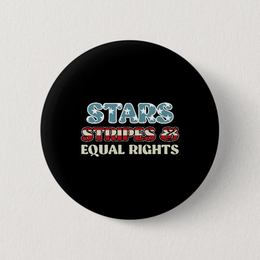 US Flagge und gleiche Rechte Unabhängigkeit Button (Vorderseite)