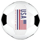 US-Flagge und ISO-Code Alpha-3-Design Fußball (Gedreht)