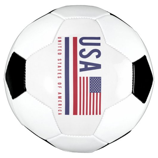 US-Flagge und ISO-Code Alpha-3-Design Fußball (Gedreht)