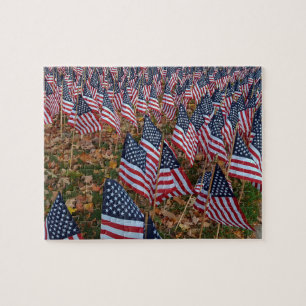 US Flagge unsere Veteranen Puzzle