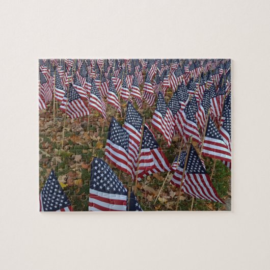 US Flagge unsere Veteranen Puzzle (Horizontal)